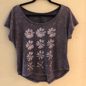 Daisy Grunge Flowy Crop top